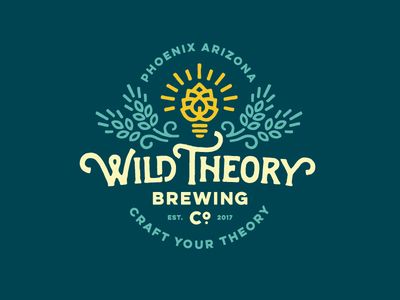 United Pixelworkers Wild Theory Brewing brand design logo